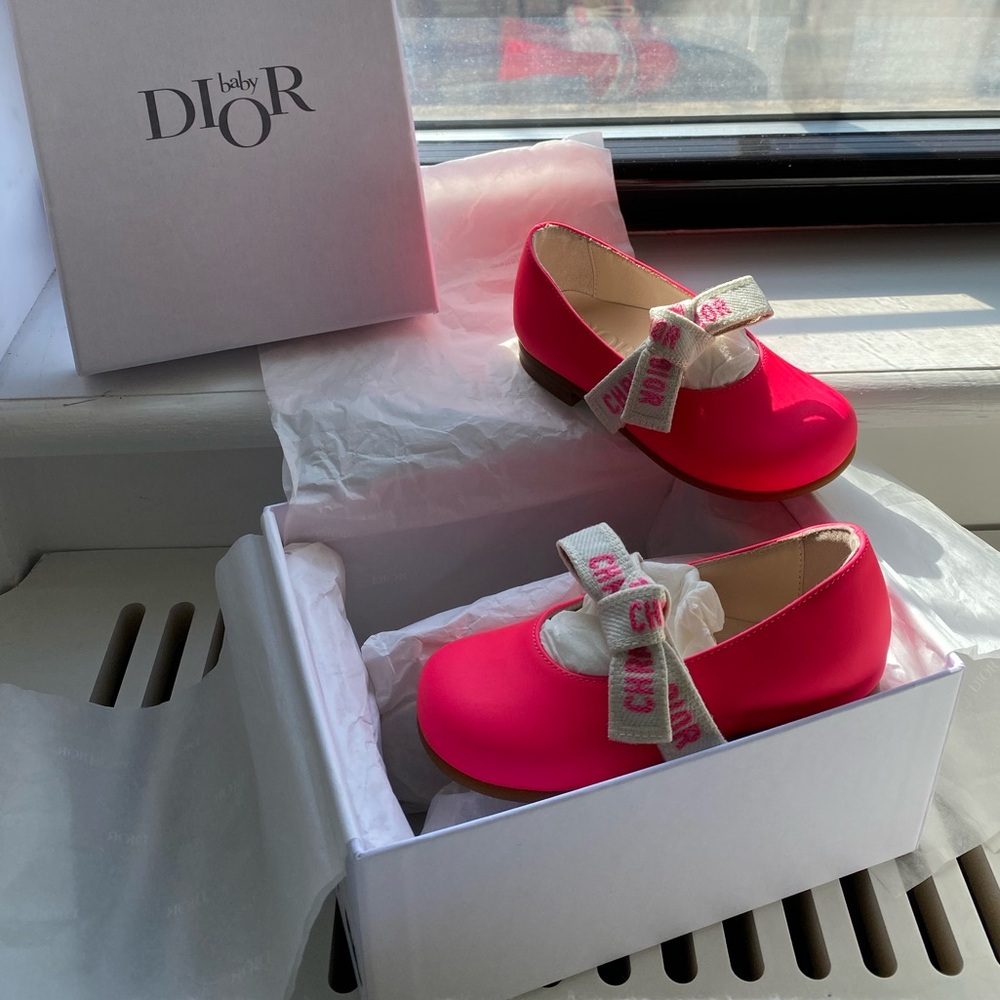 Dior Miss B ballet flats, sz 20